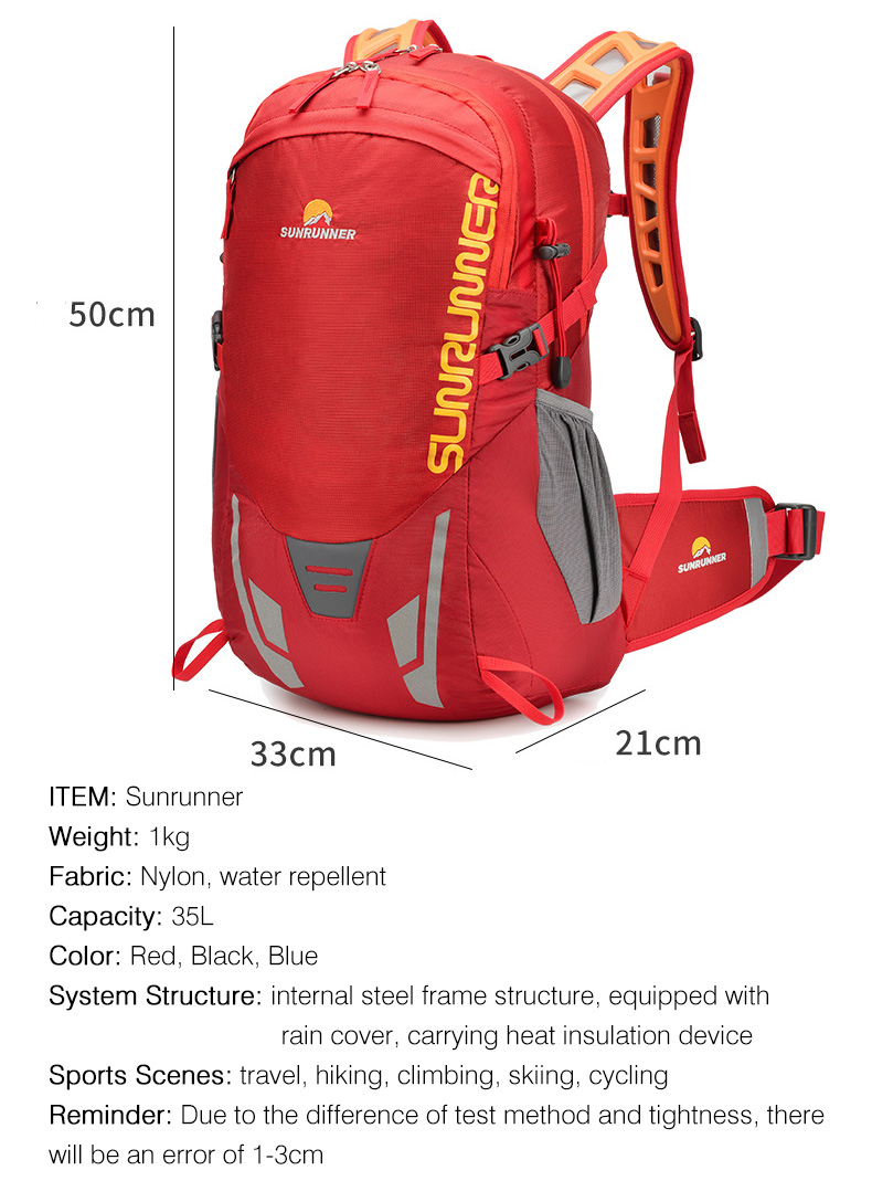Sac à dos de randonnée 35L, gr - Cycling Gear Pack avis et prix