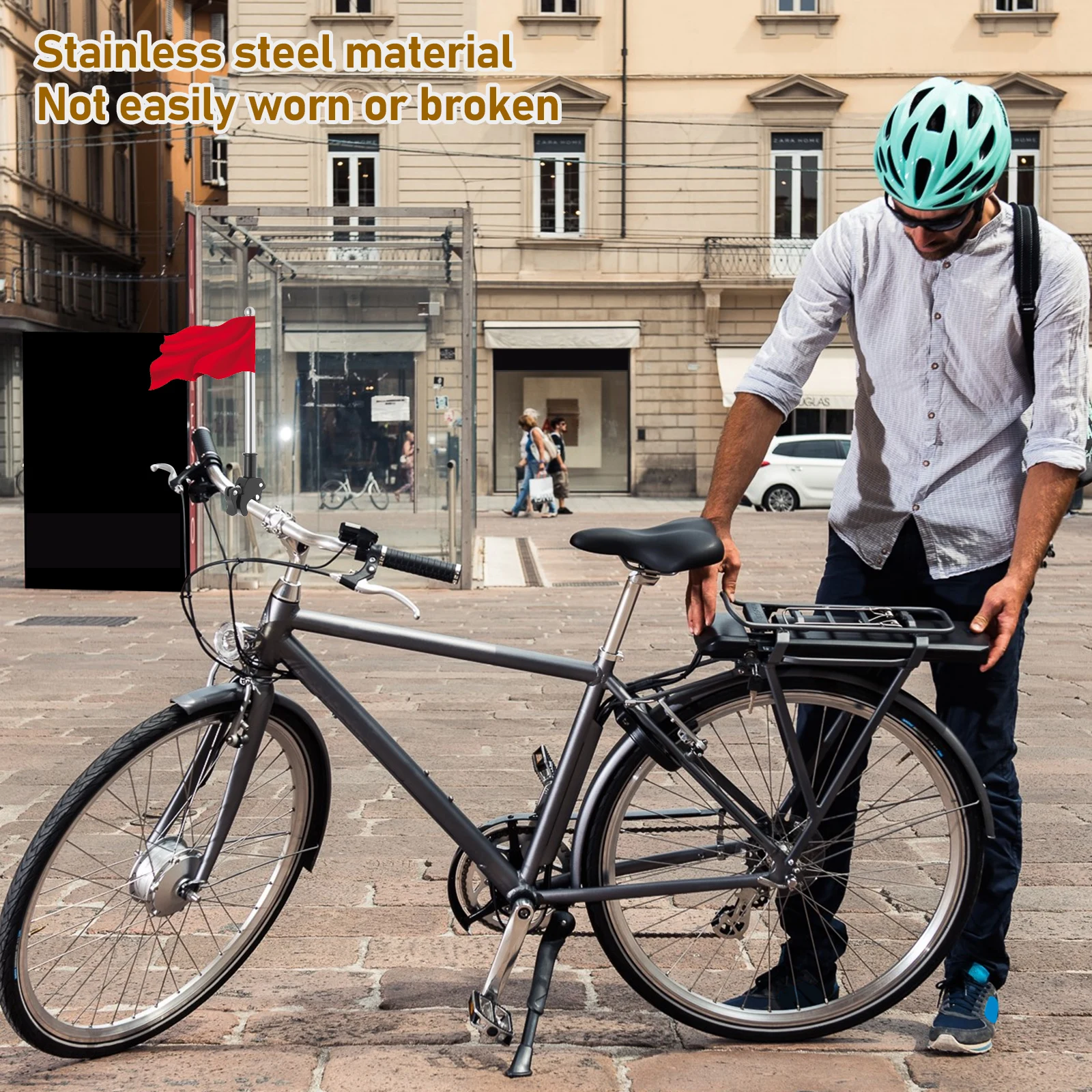 2 pièces, mât de drapeau unive - Cycling Gear Shelf avis et prix