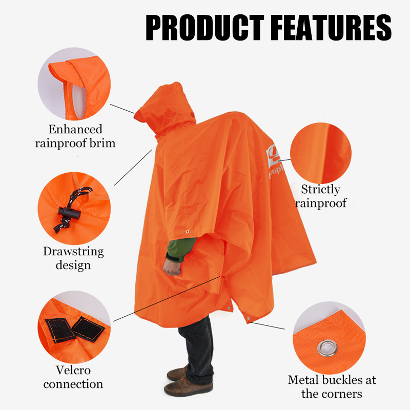 Poncho de pluie léger 3-en-1,  - Cycling Gear Rain avis et prix